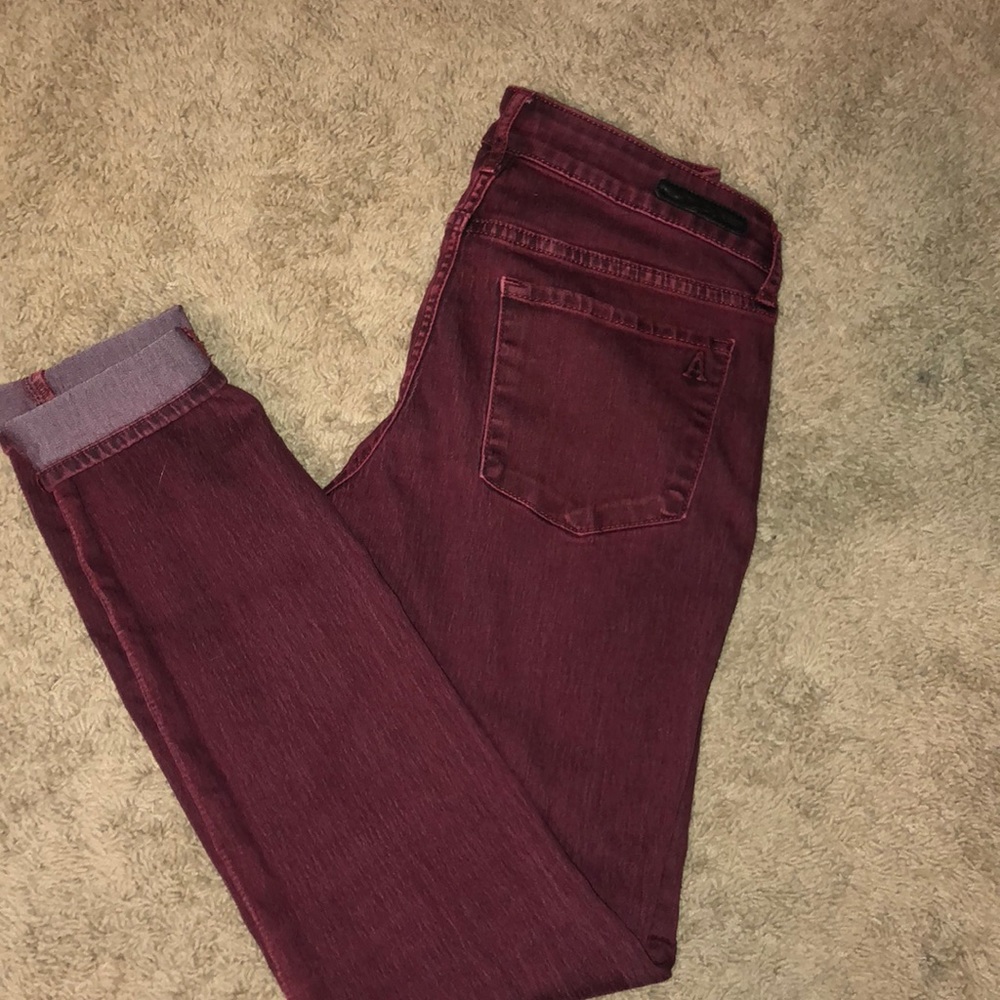 Maroon jeans